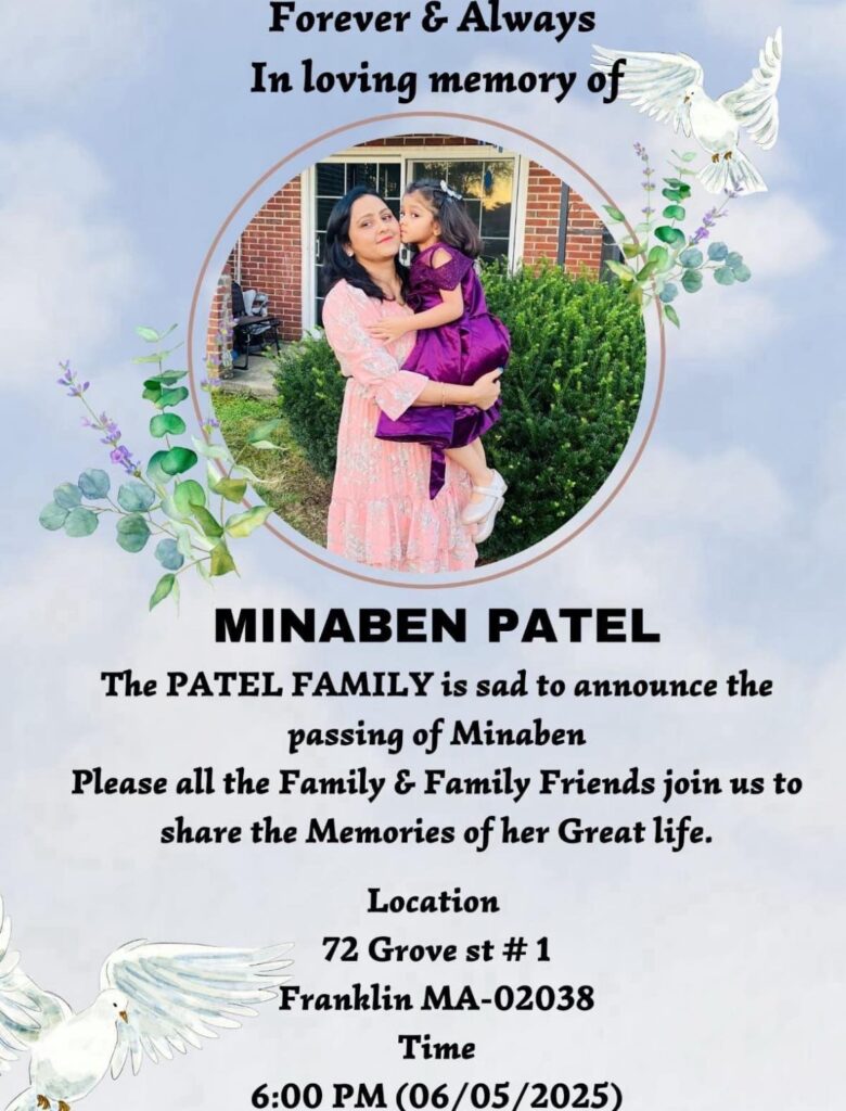 In Loving Memory of Minaben Patel, Beloved Mother of Krisha